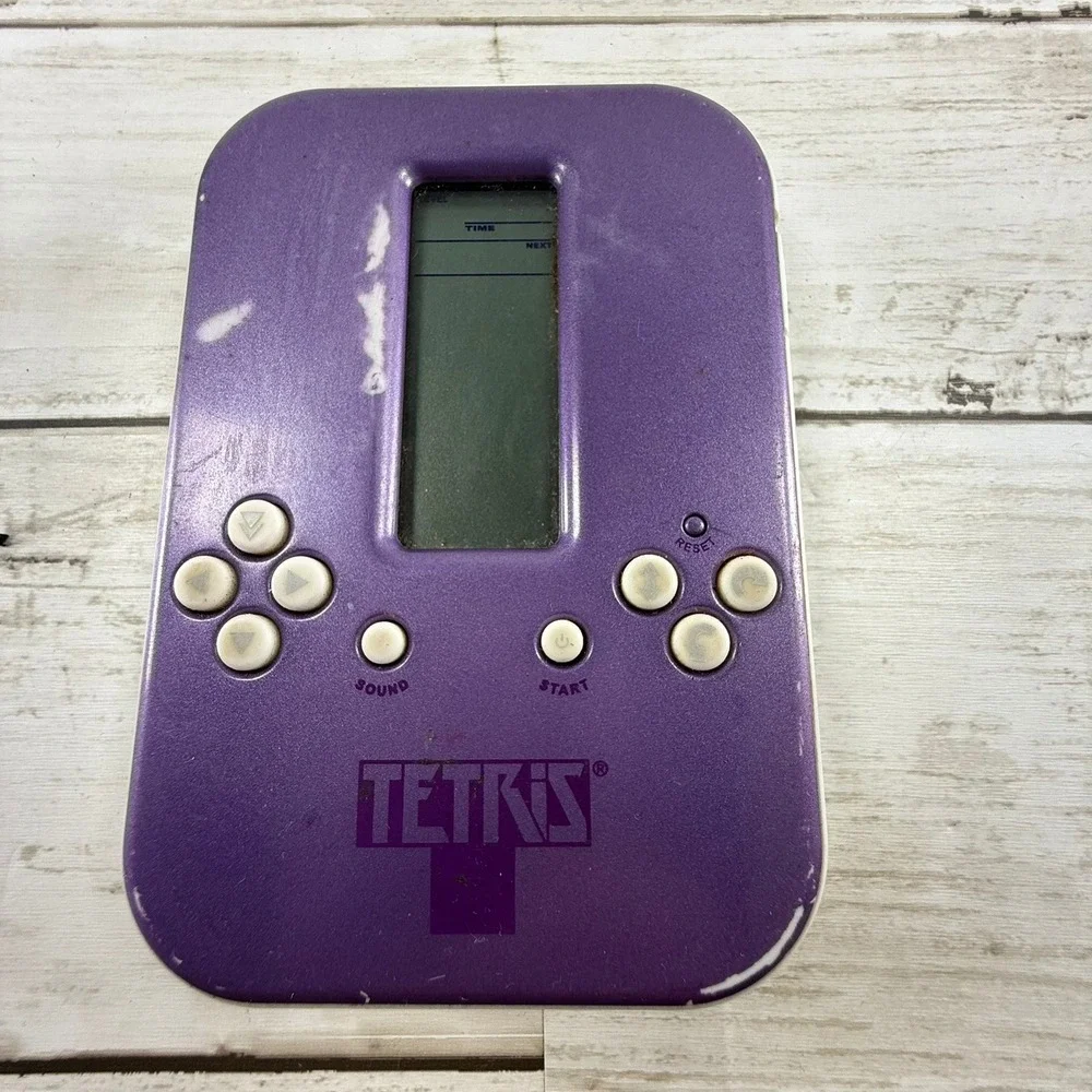Radica Tetris‎ Handheld Electronic Game 2008 Purple Retro Portable Arcade TESTED